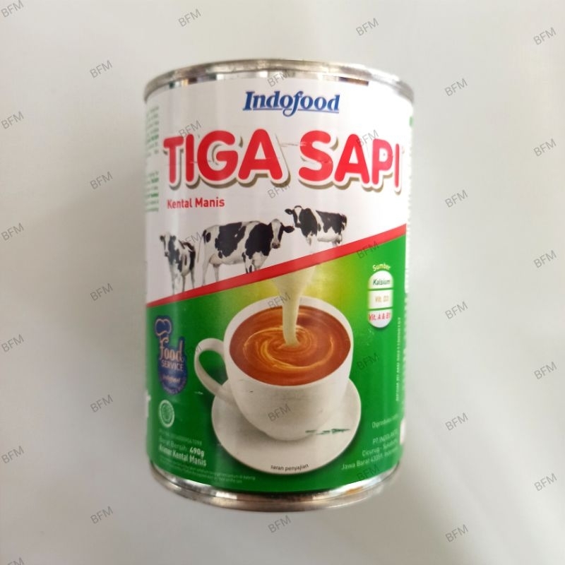 

Indofood Tiga Sapi 490 Gr Kaleng / Susu Kental Manis