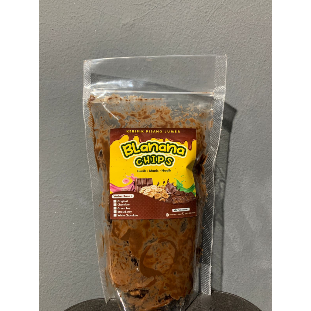 

Blanana Chips - Keripik Pisang Lumer (Chocolate, Green Tea, White Chocolate, & Strawberry)
