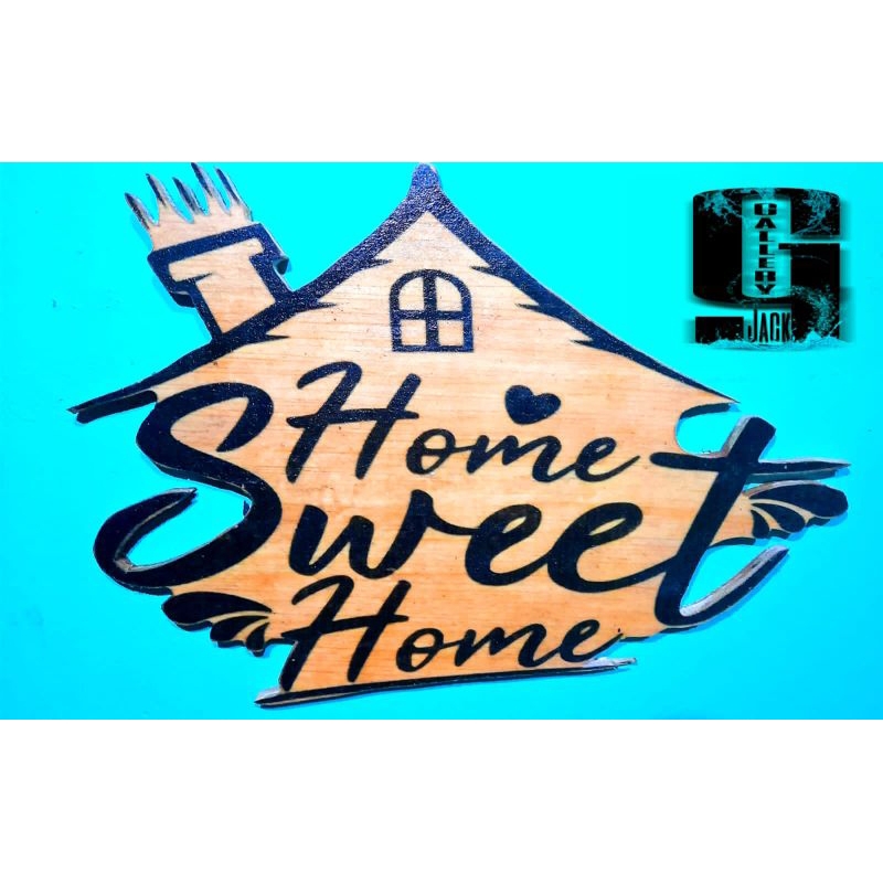 pajangan hiasan dinding kayu home sweet home