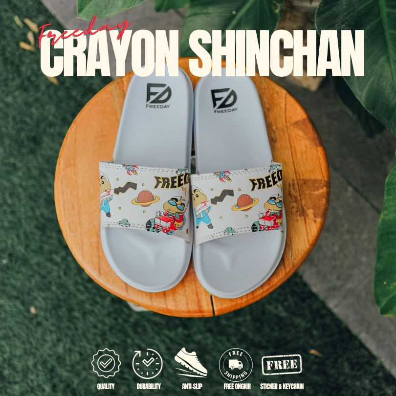 SANDAL SLIDES FREEDAY CRAYON SHINCHAN