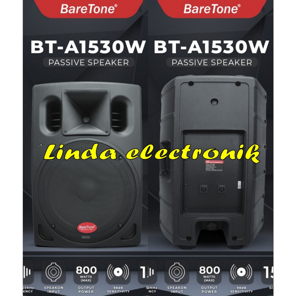 speaker pasif baretone bta1530w bta 1530w 800 watt 1 buah