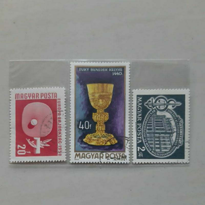 

Perangko Magyar posta Hungaria Europa set 3 prangko