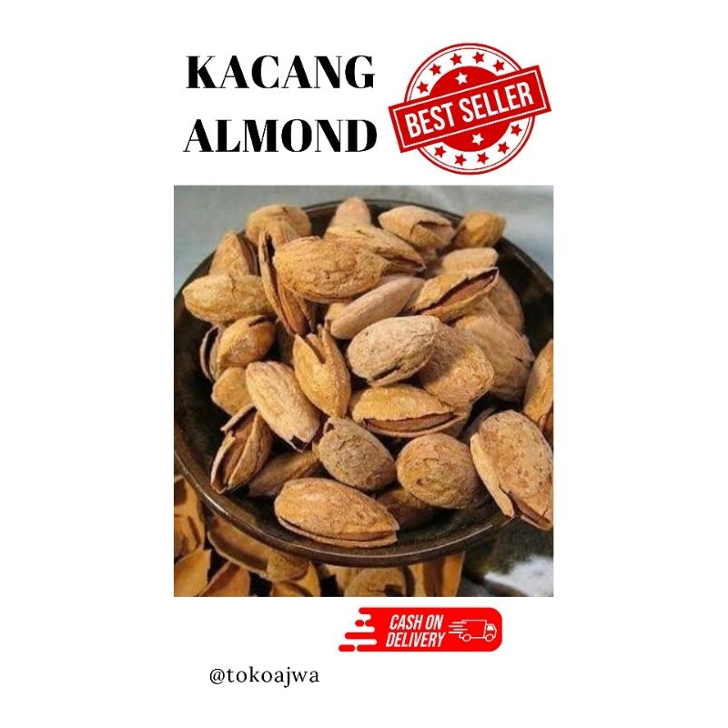 

Kacang almond panggang 250gr kualitas terbaik