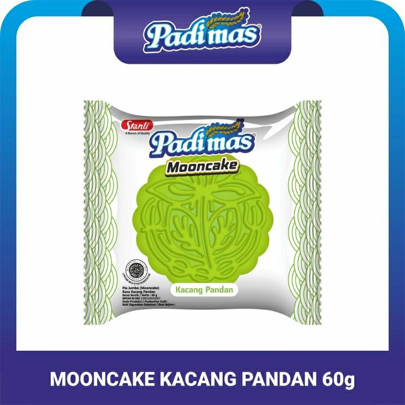 

Padi mas mooncake pia rasa kacang pandan 2pc@60g