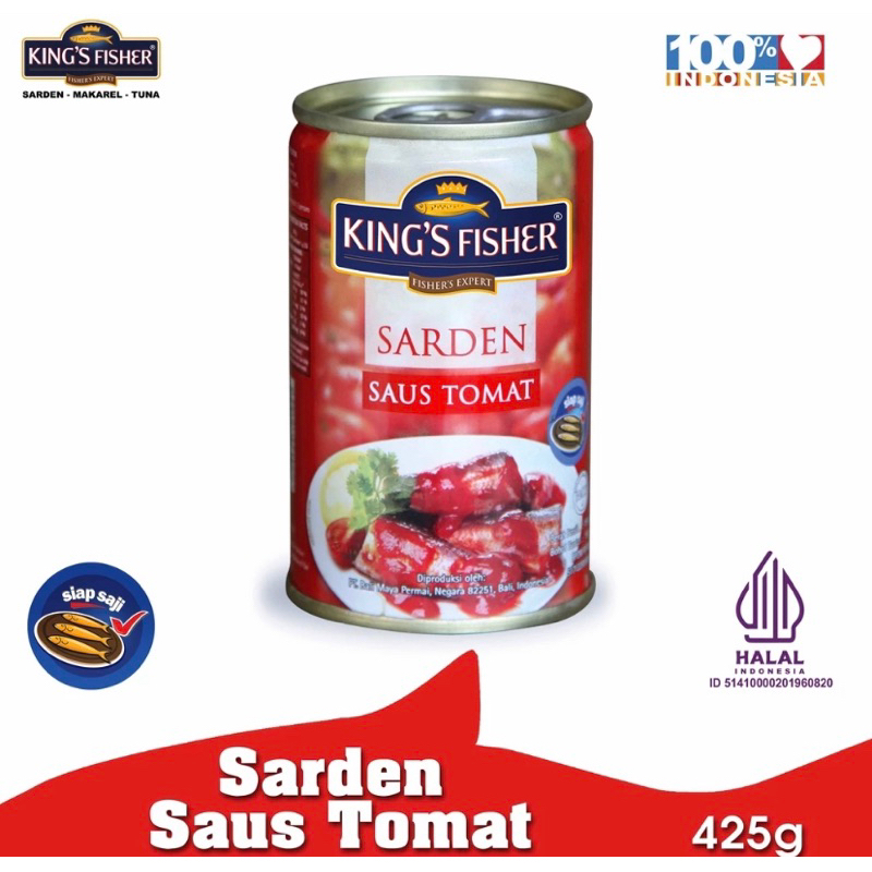 SARDEN KING FISHER SAUS TOMAT 425gr