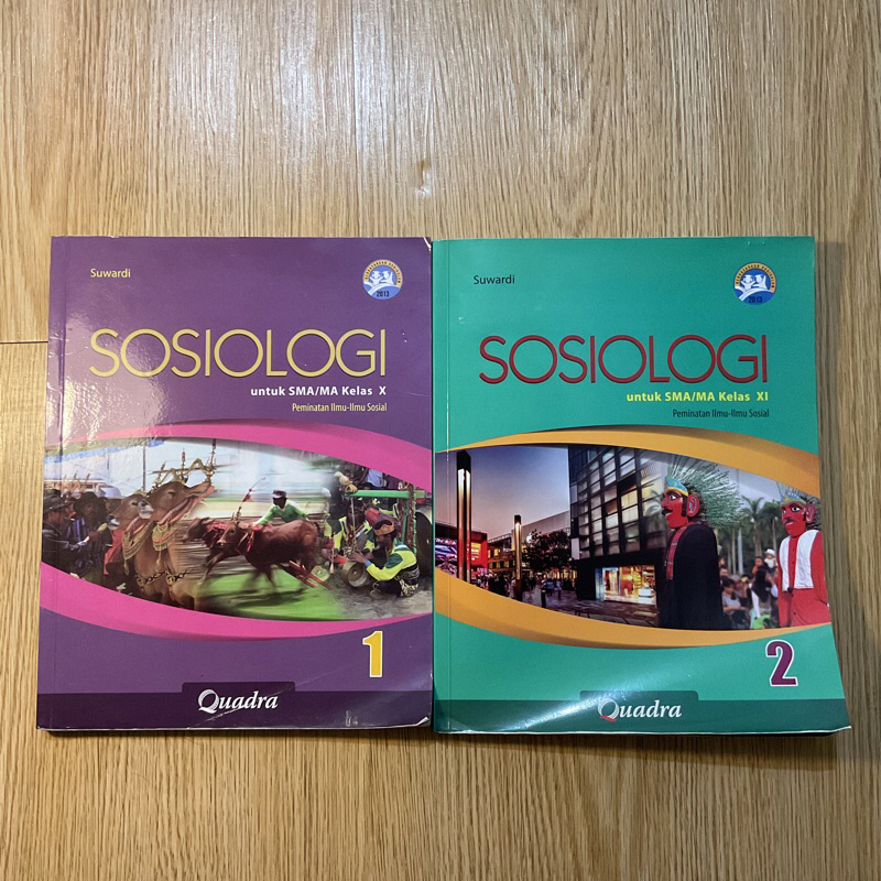 buku sosiologi SMA kelas 10 dan 11 quandra