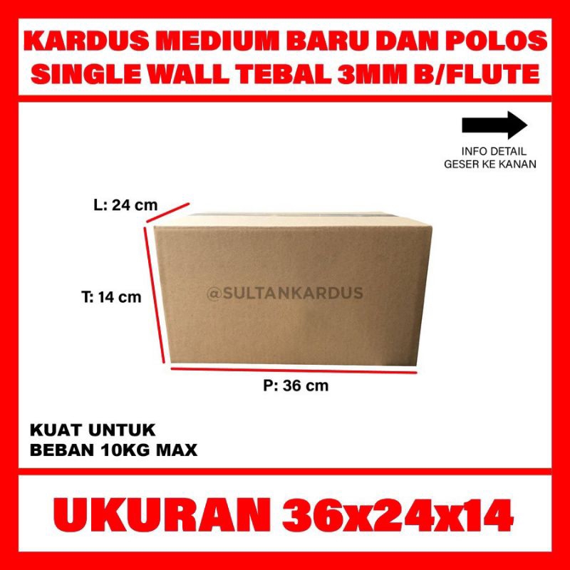 

kardus karton polos uk 36x24x14
