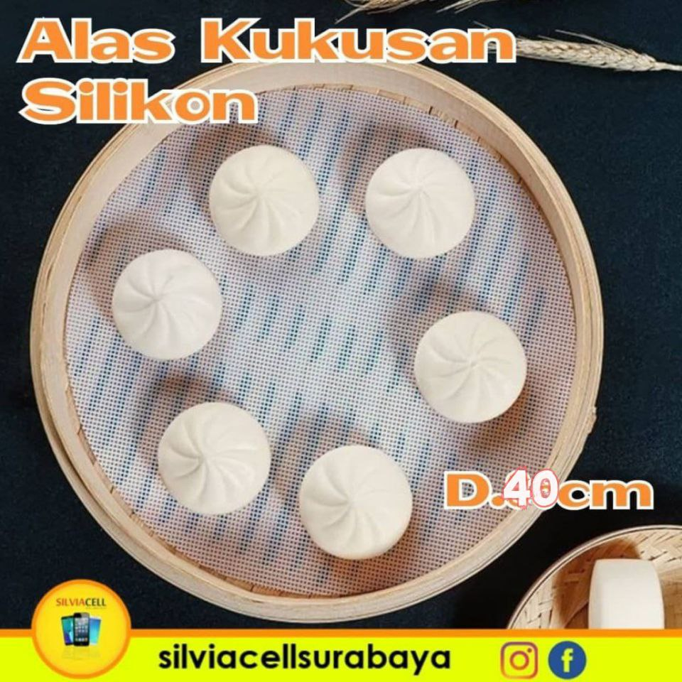 Tatakan Kukusan Silikon Siomay Dumpling / Alas Kukus / Tatakan Bakpao