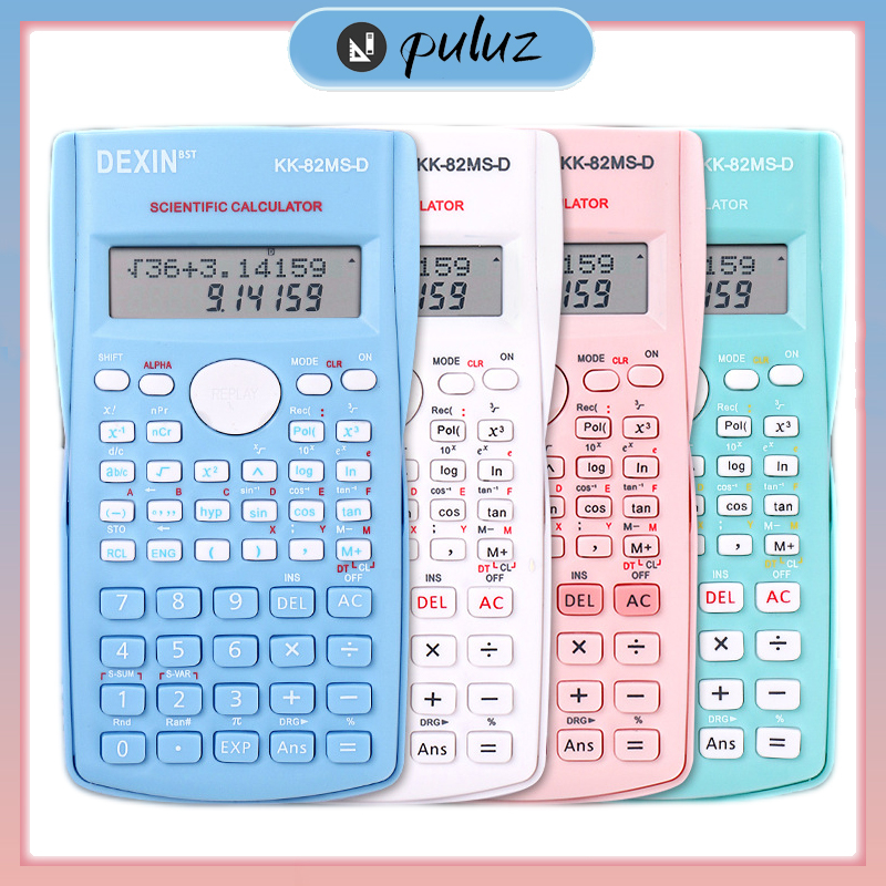 

【Puluz】Kalkulator Color Function Scientific Kalkulator 24 Fungsi Kalkulasi 3 Warna 1700 scientific calculator