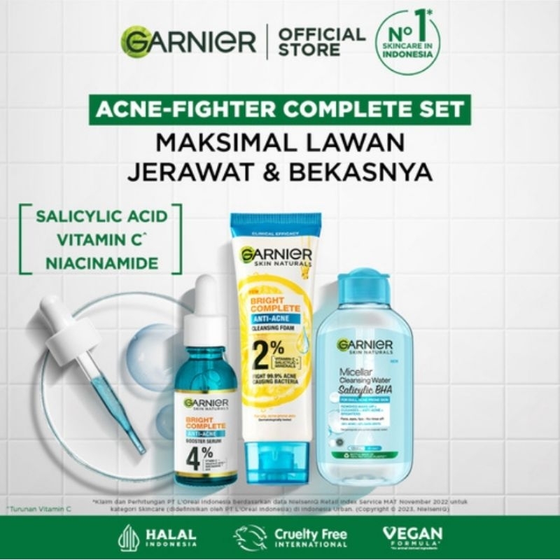 1 set garnier anti acne