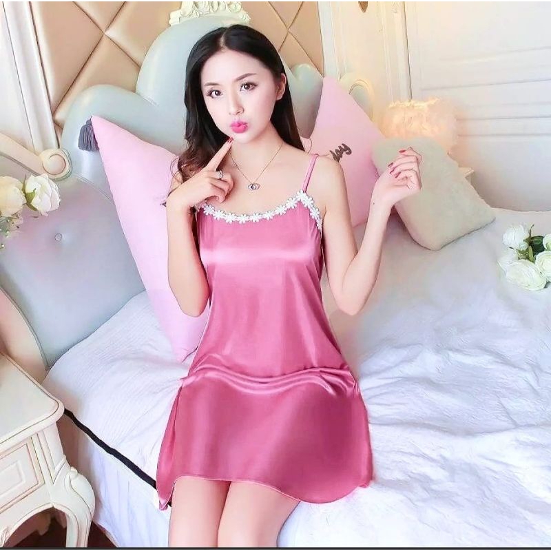 Baju tidur daster wanita renda amora sexi size XL