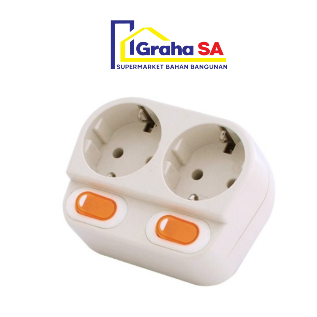 UTICON STOP KONTAK ARDE+SAKLAR 2L S-128SW
