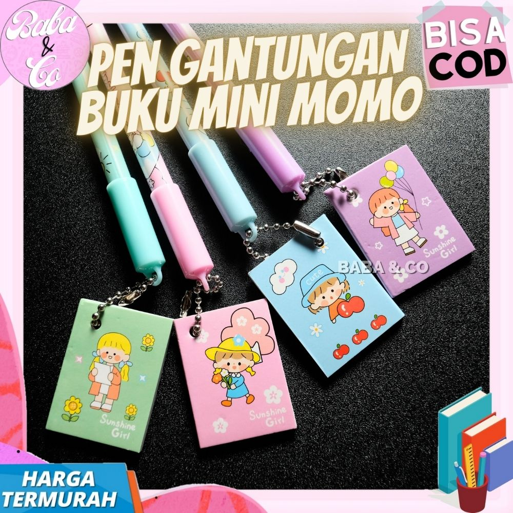 

PULPEN UNIK PEN GANTUNGAN BUKU MINI MOMO PULPEN LUCU BUKU MINI MASU