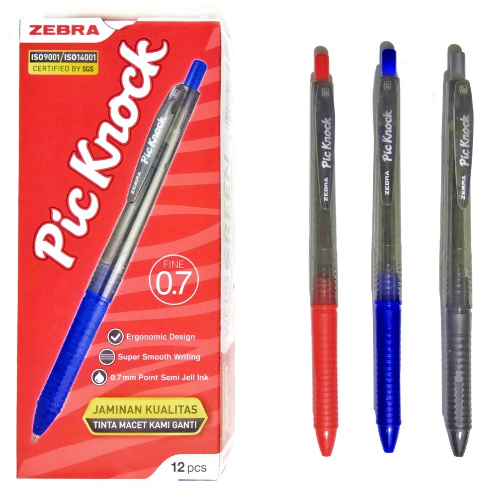 

TBMO (PACK) BOLPEN PICCOLO KNOCK 0.7 ISI 12 ZEBRA