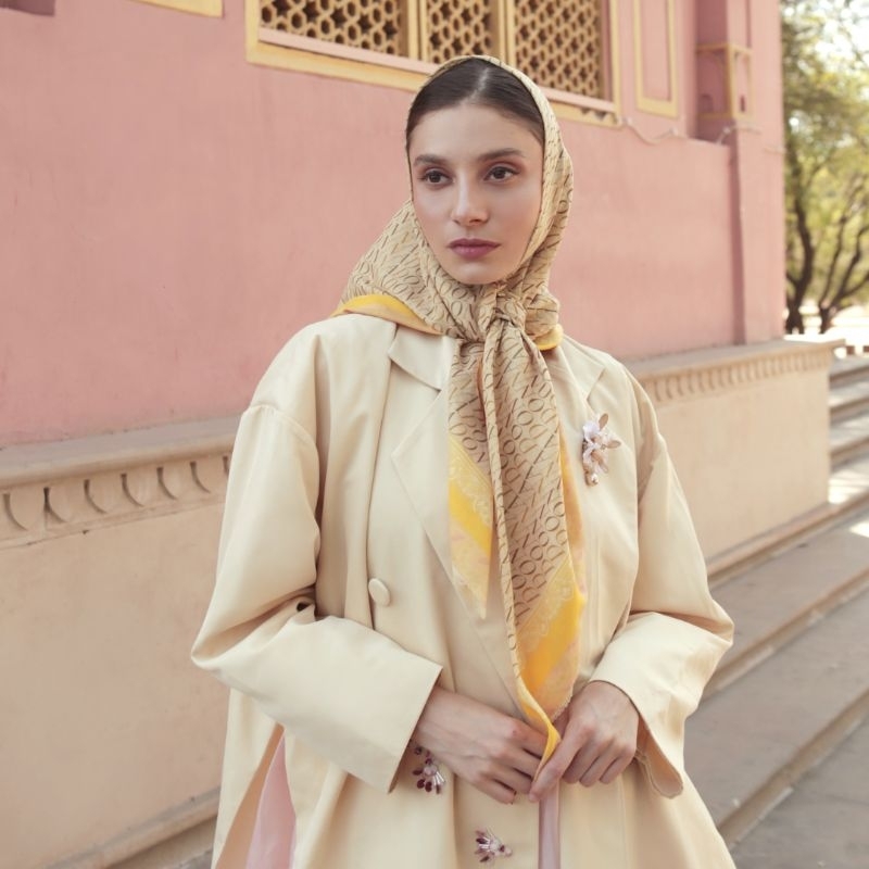 DONNA SCARVES - THE HARRA SCARVES YELLOW