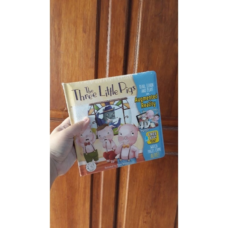 

augmented reality book the three little pig big bad wolf buku ajaib little hippo