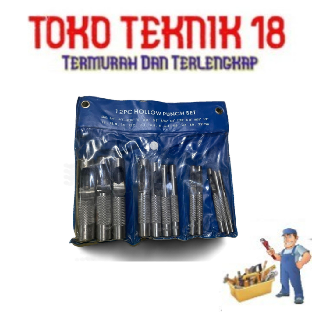 

Hollow Punch Set 12pc
