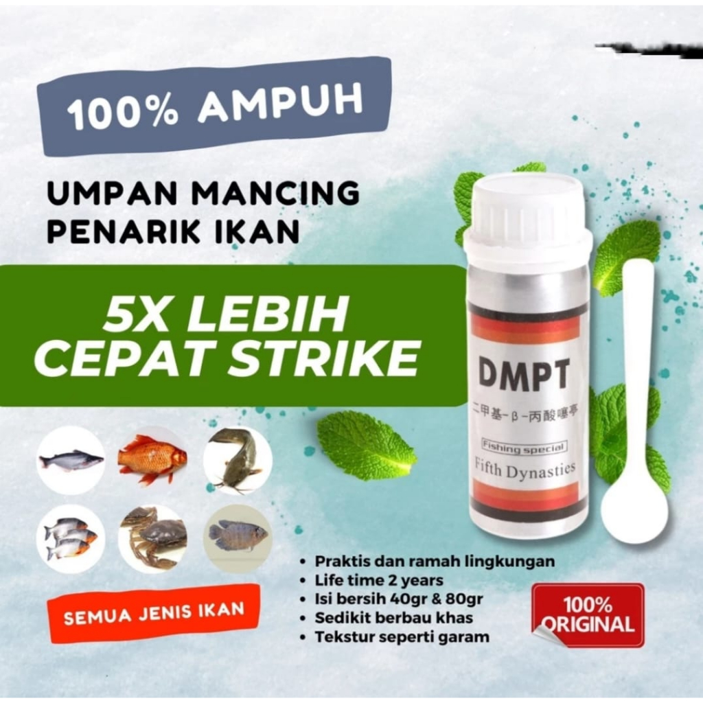 Umpan pancing ikan DMPT umpan bubuk penarik ikan