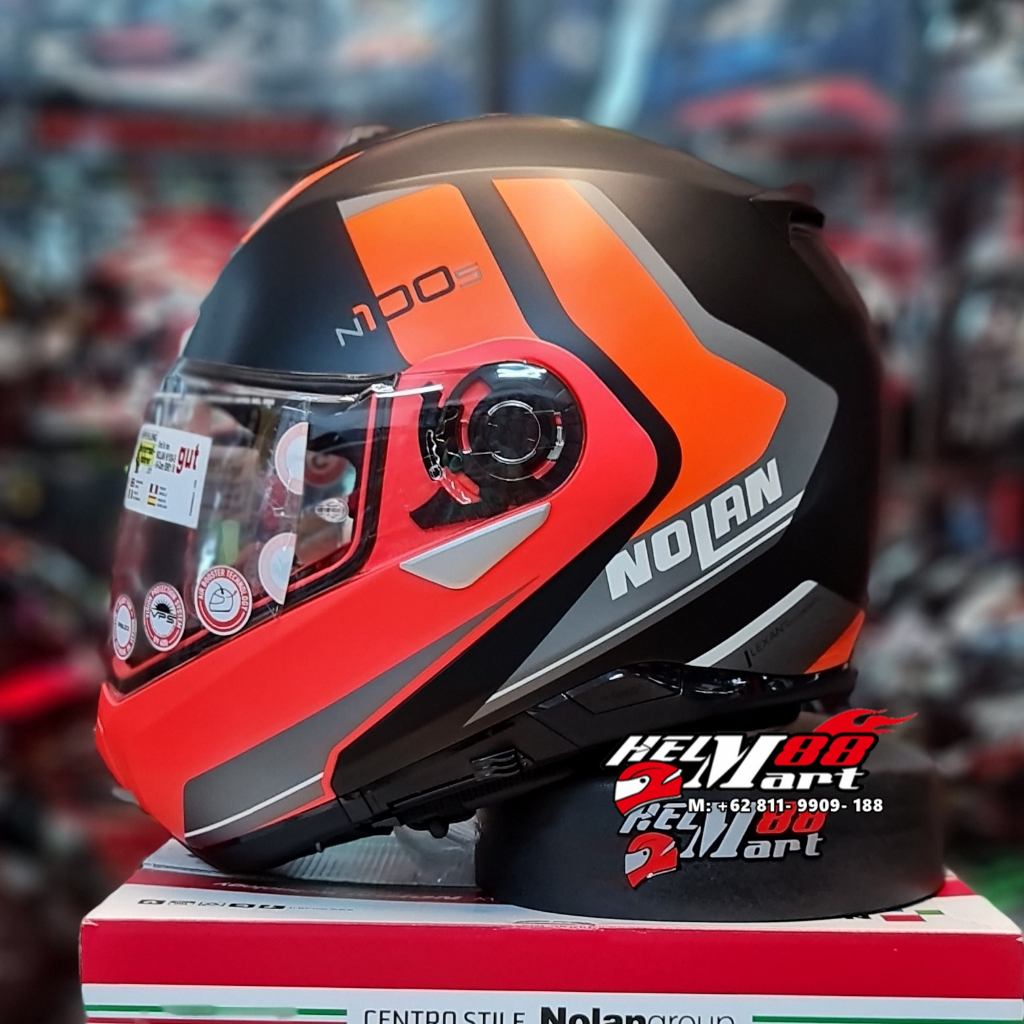 Nolan N100-5 Hilltop (Free Pinlock) - Helm Nolan Modular Flip Up Nolan N100.5 N1005 N100