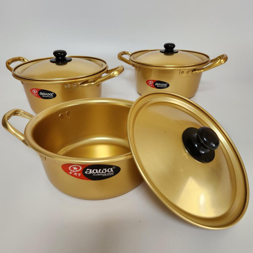 Best Quality Panci Emas, Ramen Original Asli Korea Kualitas No.1 | Ramyun + Tutup | Ramyeon Aluminiu