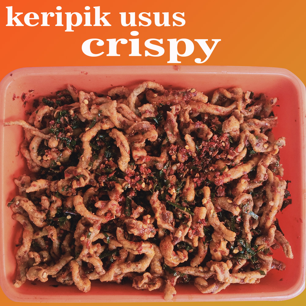 

250 Gram Kripik Usus Crispy Pedas Daun Jeruk