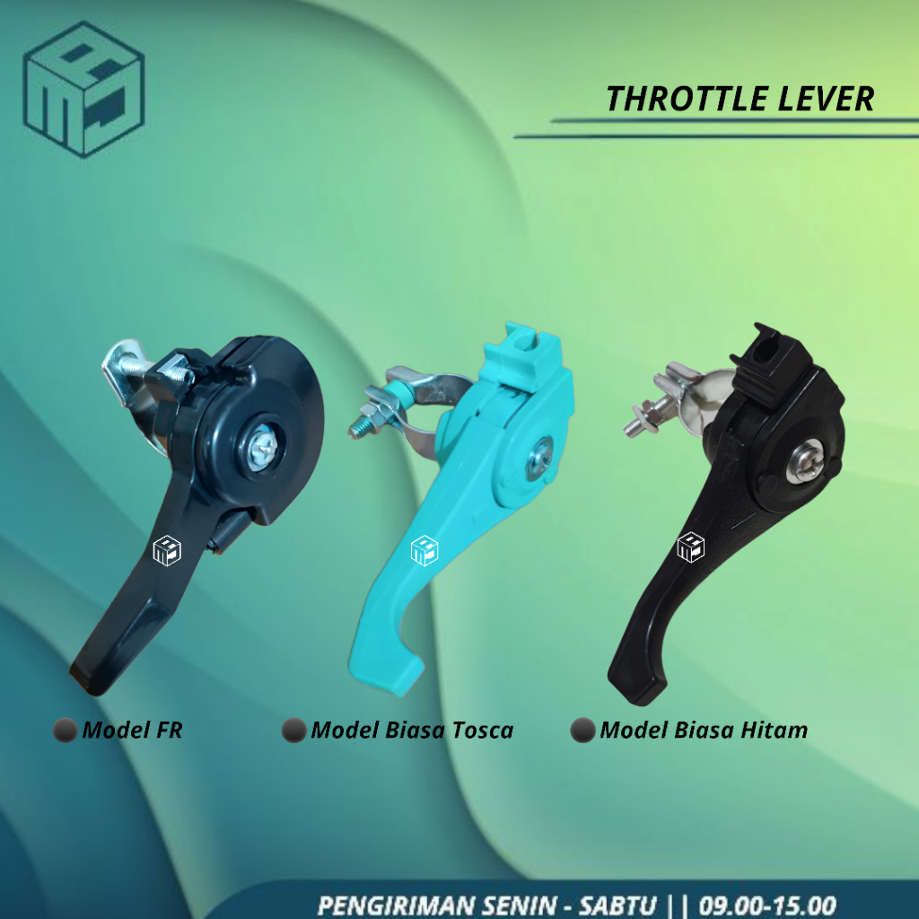 Throttle control lever handel stelan gagang stang gas mesin potong rumput tipe BG328