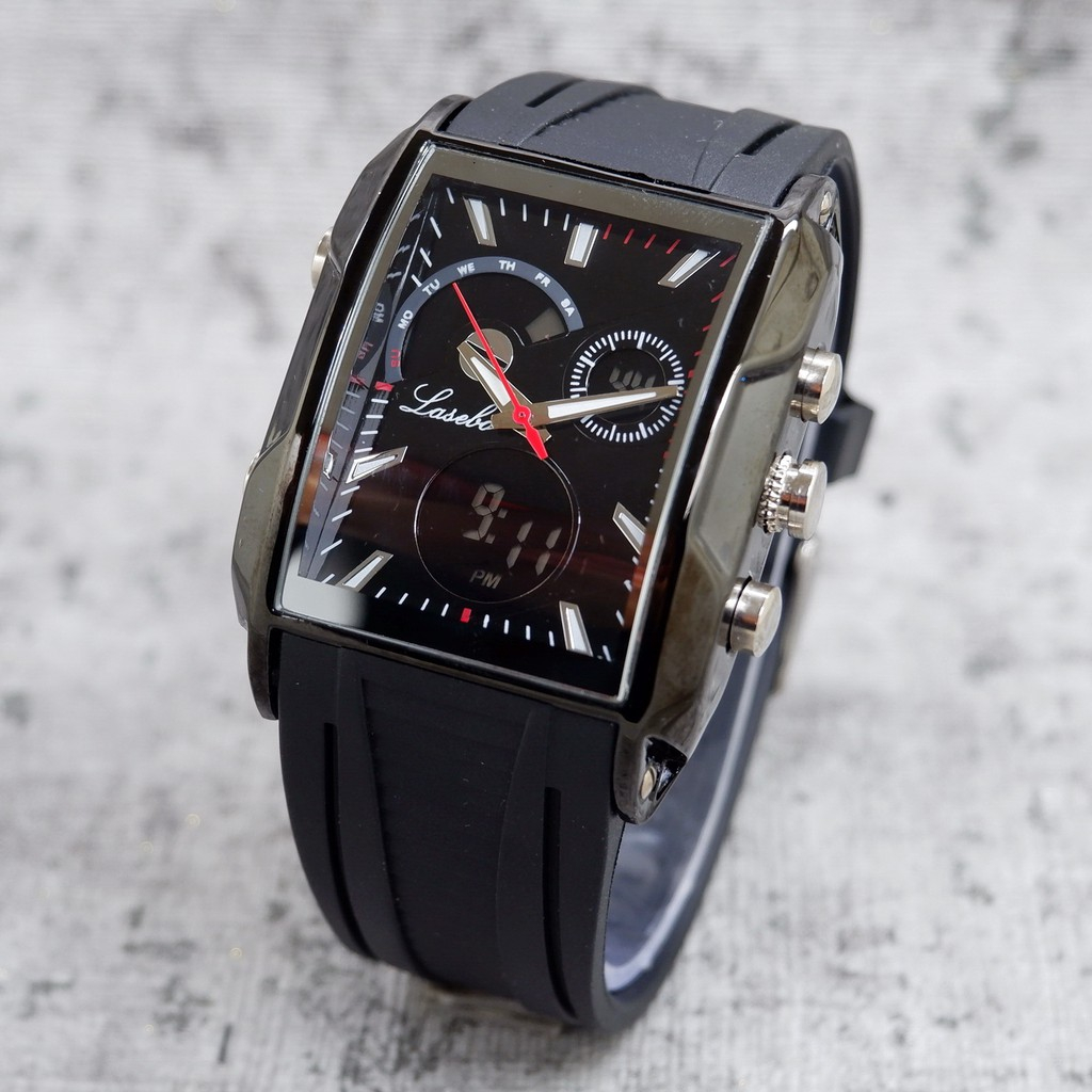Lasebo LSB 870 Original Jam Tangan Pria Rubber Sporty