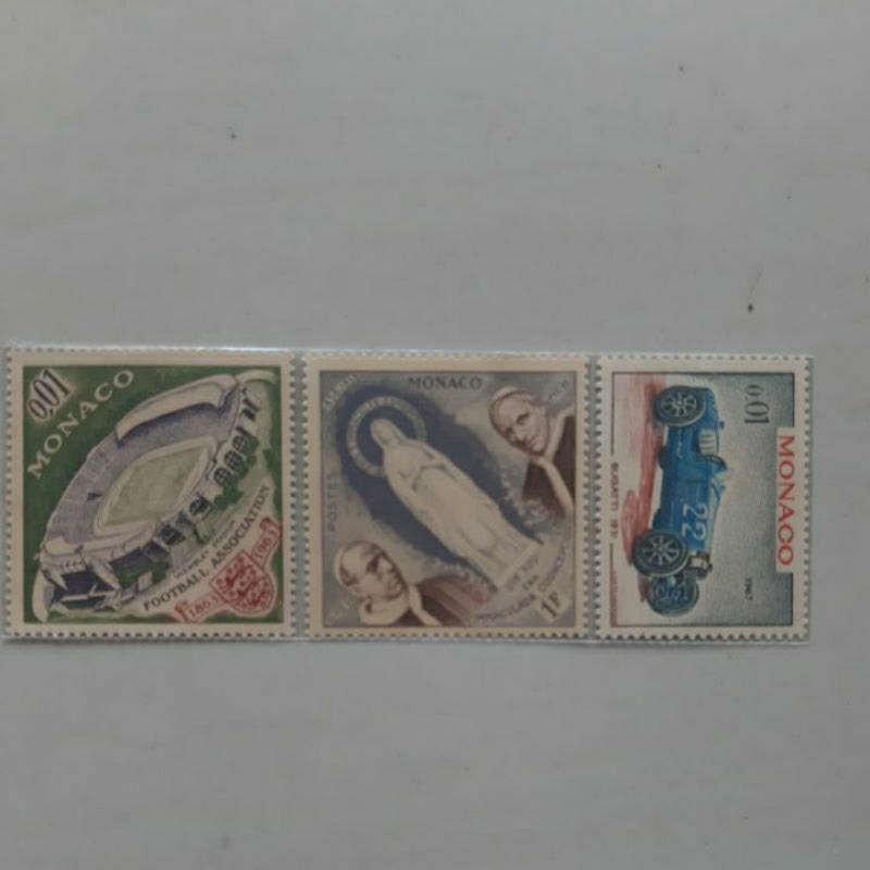 

Perangko kuno Monaco 1958 - 1963 set 3 prangko