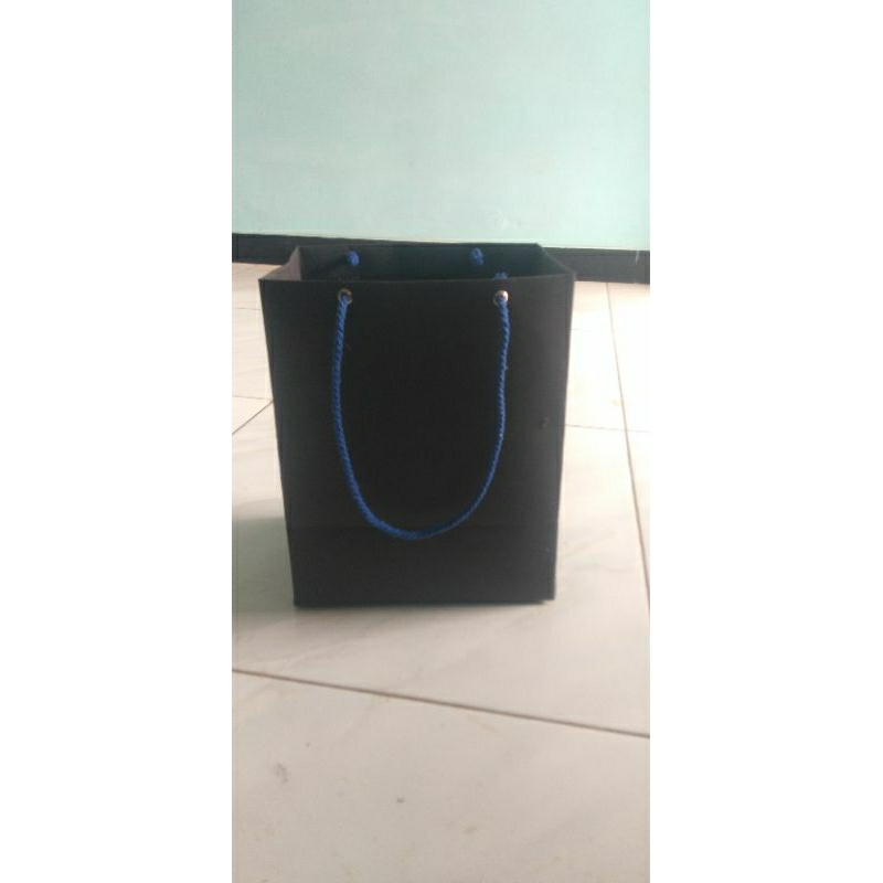 

paperbag polos paperbag hitam tas kertas hitam uk 17x12x21