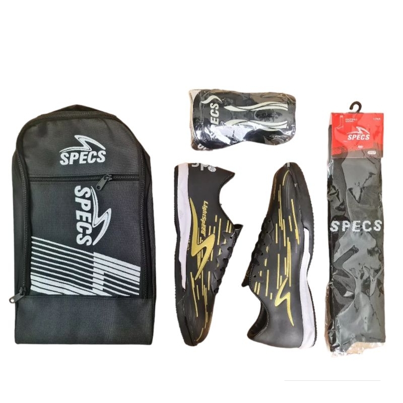 SEPATU FUTSAL SPECS LIGHTSPPED INFINITY PAKET KOMPLIT MURAH DAPAT SEMUA YANG DIGAMBAR REAL PICT