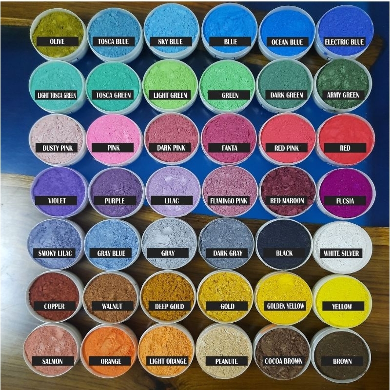 Metalic Pigment 50 gr , bubuk metalik untuk pewarna resin ,cat,lilin,clay dll