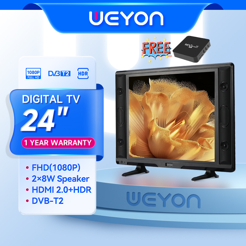 WEYON TV Smart TV LED 24 inch FHD Ready Smart TV Televisi LED With STB WIDE