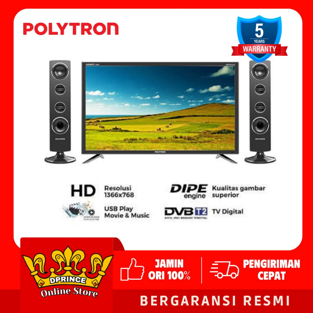 POLYTRON LED DIGITAL TV 32 INCH DVB-T2 PLD 32TV1855