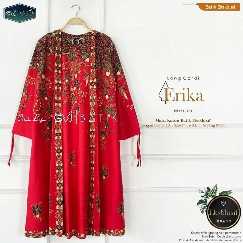 OUTER KONDANGAN LONGCARDY WANITA LENGAN PANJANG OUTER BATIK MODERN OUTER BATIK WANITA TERBARU CARDIN