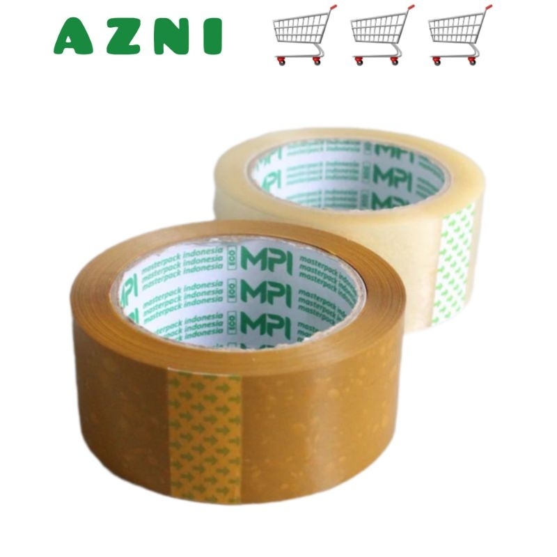 

Lakban Bening / Coklat 45mm x 100 Yard - merek random LSY Atau MPI