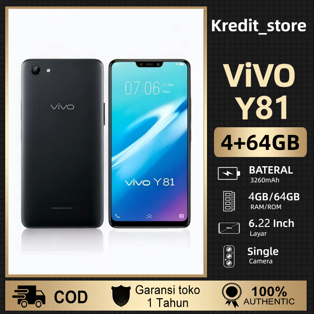 ( Garansi&amp; bisa COD) VIVO Y81s Ram 4GB ROM 64GB 6.22 inci Hp Smartphone