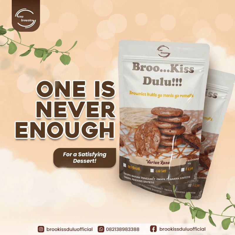 

Broo... Kiss Dulu!!! "BROWNIES COOKIES" varian rasa keju