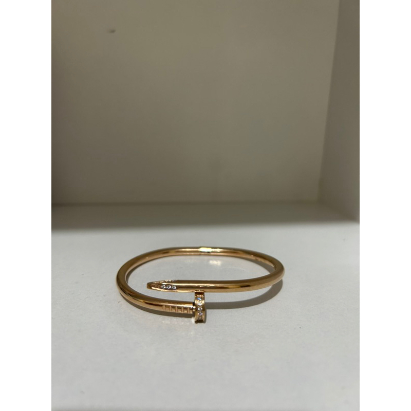 PRELOVED gelang cartier warna rose gold TITANIUM sepasang