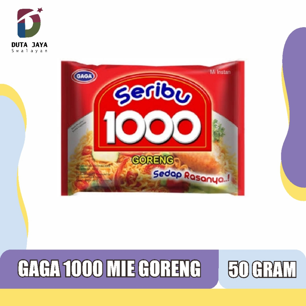 

Gaga 1000 Mi Instan Mie Goreng 50 Gram