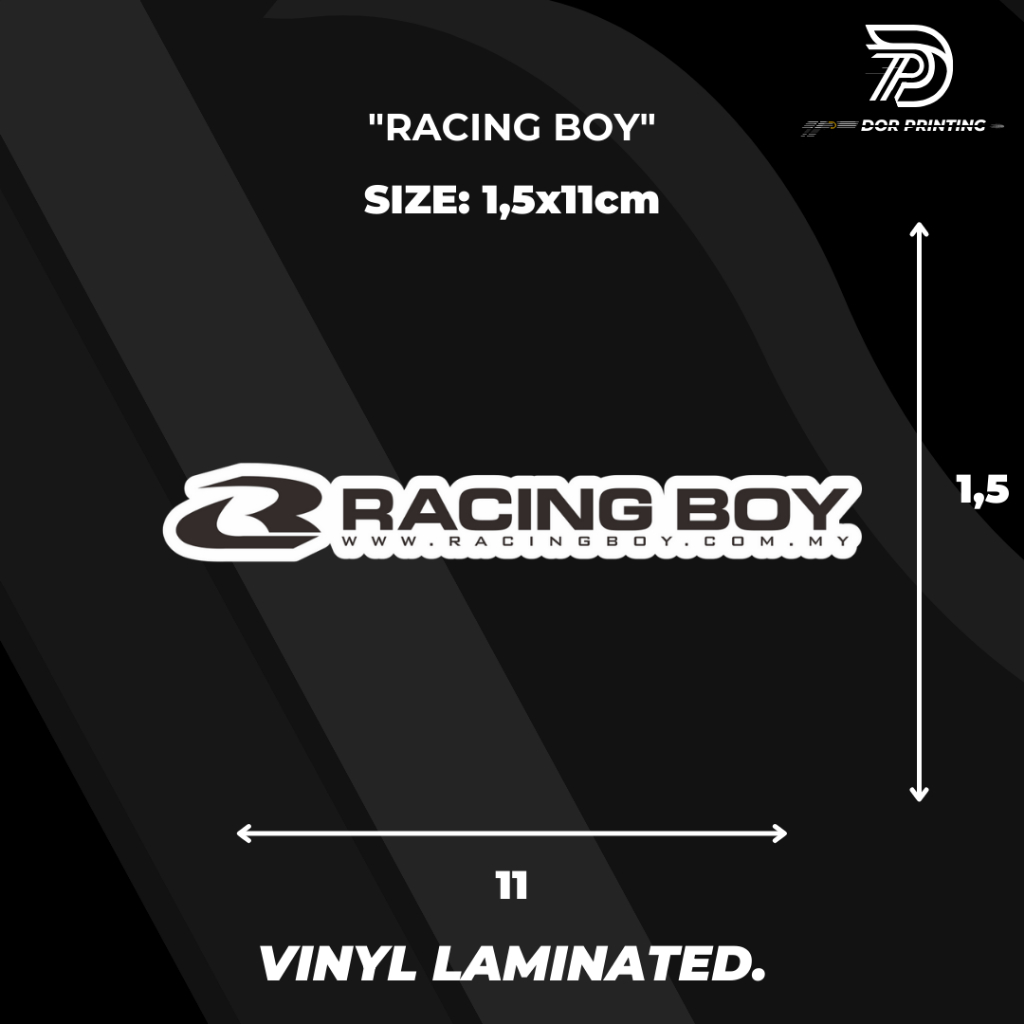 

STICKER/ RACING BOY VIRALL KEREN LOGO RACING BOY