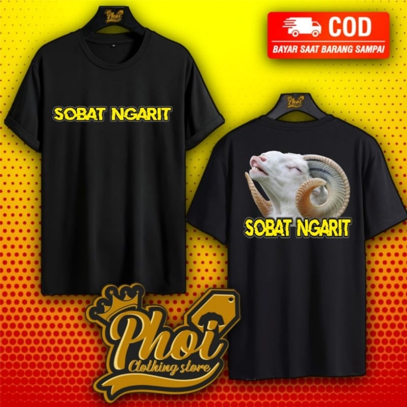 Kaos sobat ngarit,peternak kambing