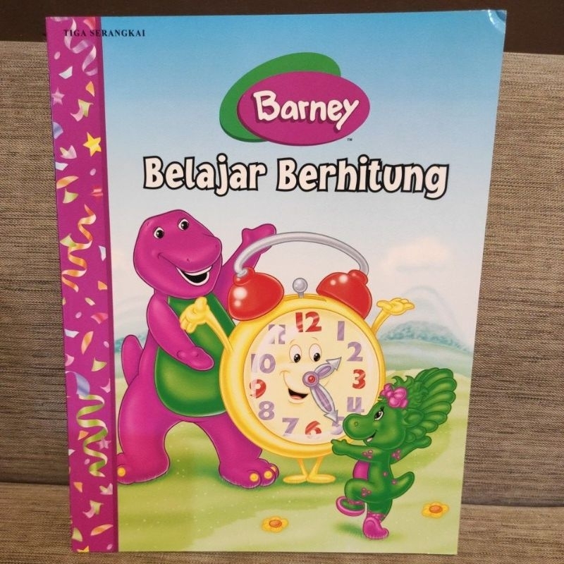 buku barney belajar berhitung