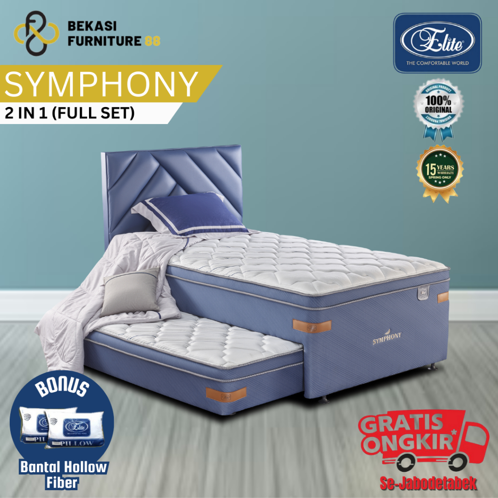 Full Set Kasur ELITE Springbed Symphony New Edition