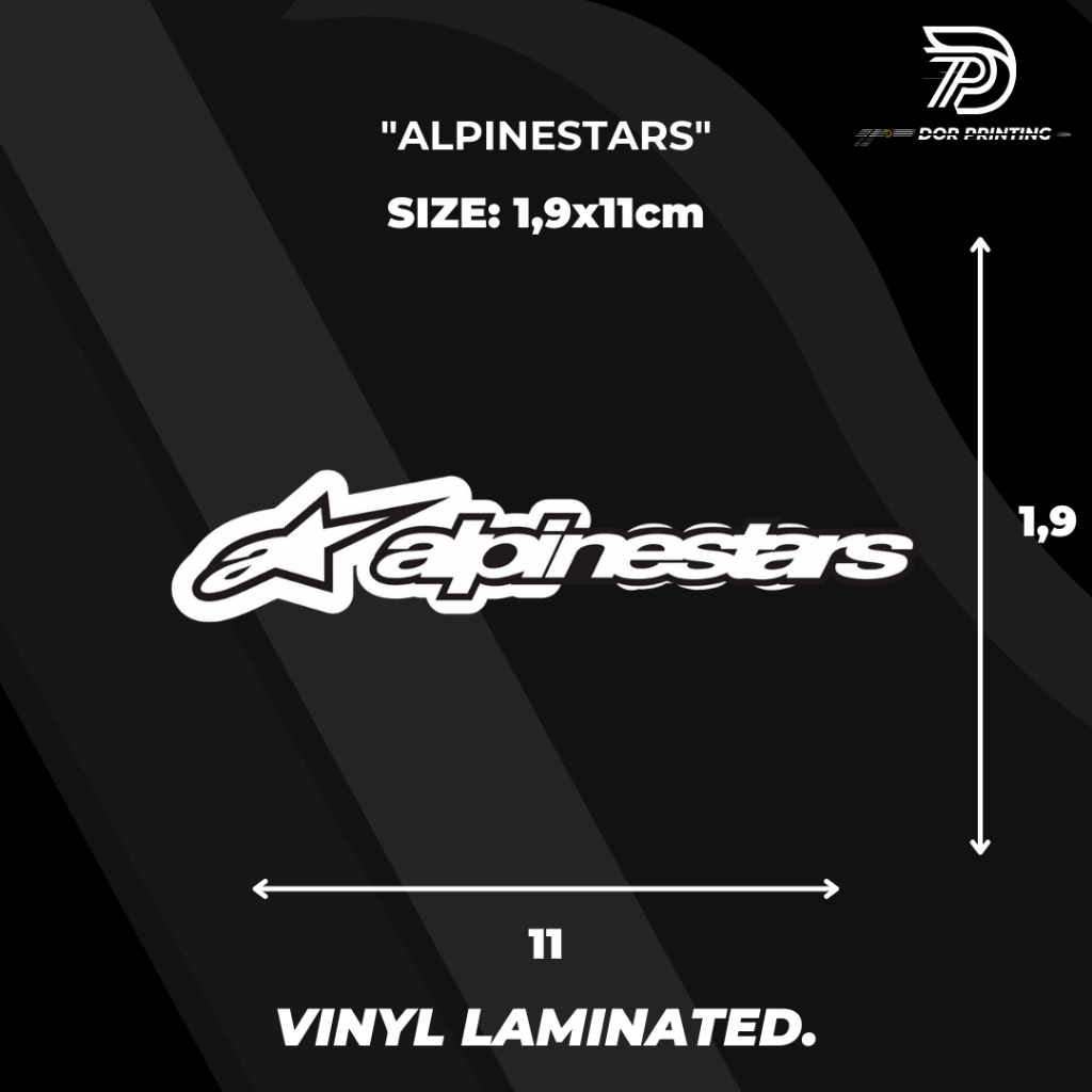 

STICKER/ ALPINESTAR VIRALL KEREN LOGO ALPINESTAR