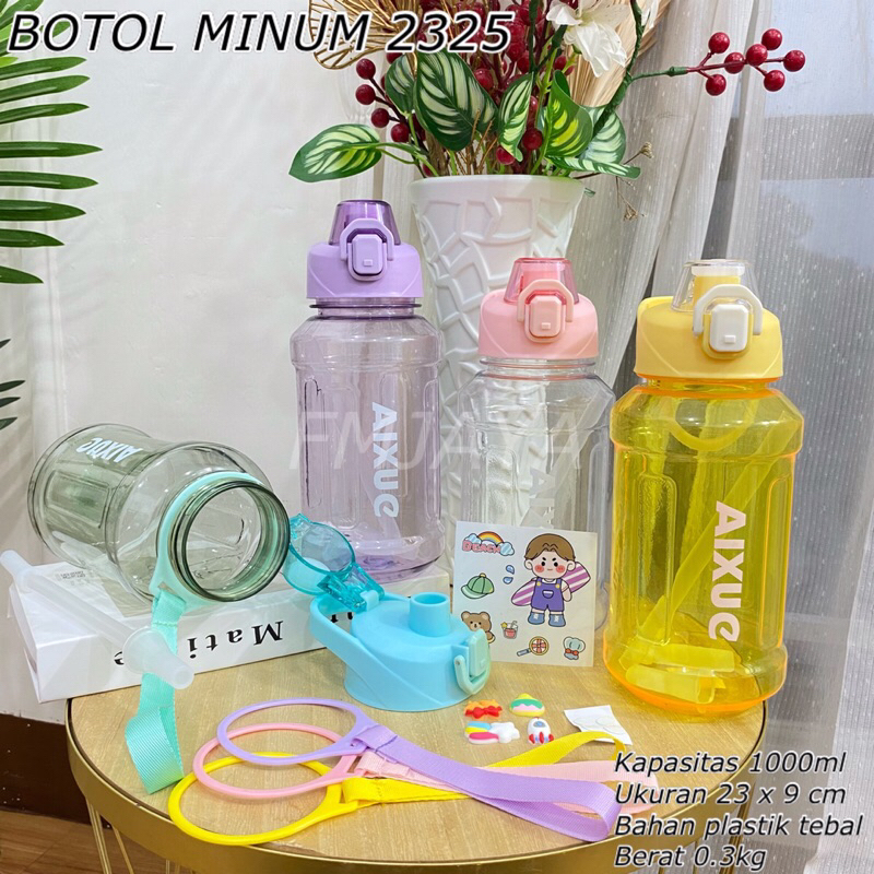 BOTOL MINUM 2325 || BOTOL MINUM TRANSPARAN || BOTOL MINUM FREE STICKER