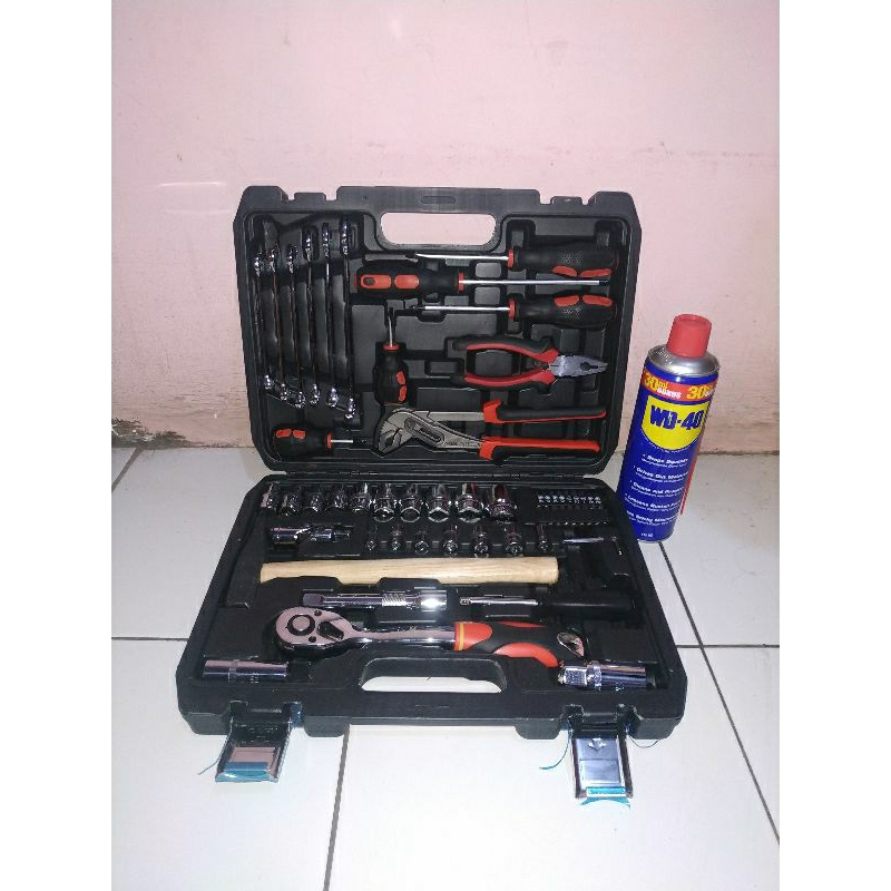 PROMO tool set 58 pcs 24 teeth "GOOD KINGS" + Bonus WD 40  412ml