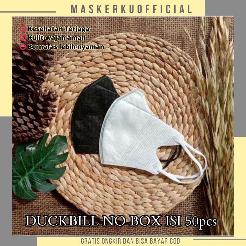 (PROMO) MASKER DUCKBIL FaceMask isi 50 pcs + BOX | masker Duckbill 50pcs