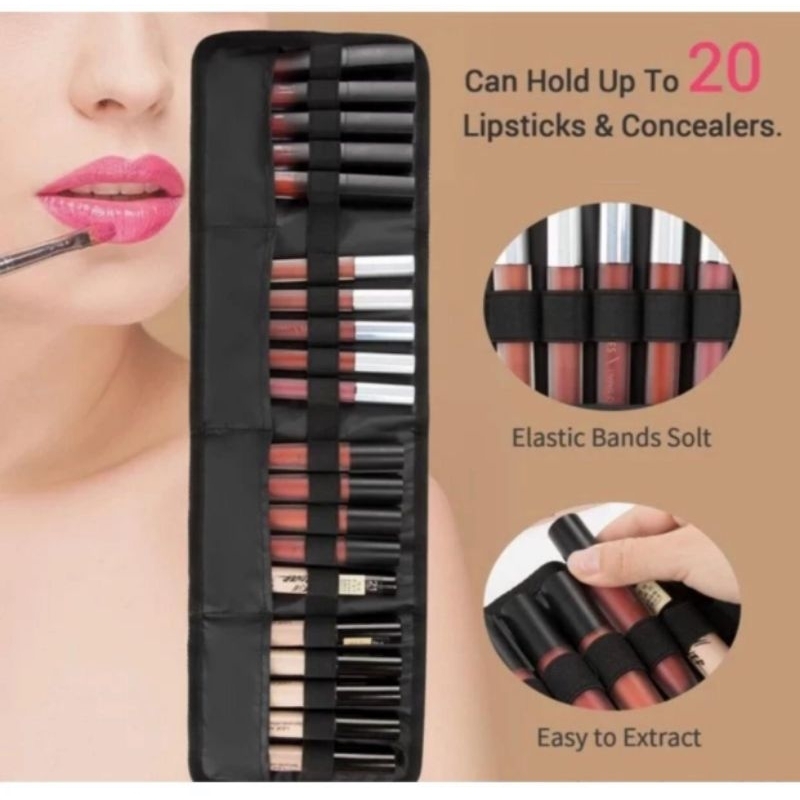 20 Slots Tas Lipstik/tas tempat lipstick/tempat tester parfum/tas lipstick