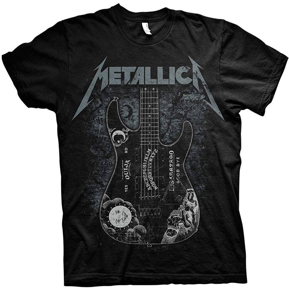 Baju Kaos Metallica Men's Hammett Ouija Guitar T-Shirt - Kaos dewasa - Kaos Pria - Kaos Wanita - Kao