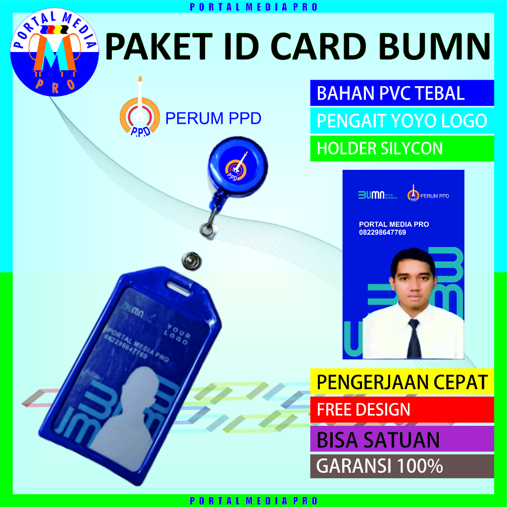 

Id Card BUMN PPD Paket holder logo yoyo